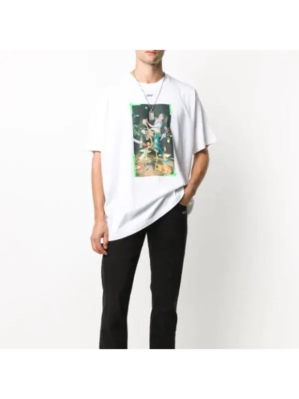 Футболка pascal painting short sleeve oversize Off-White — изображение 2 из 4, белый