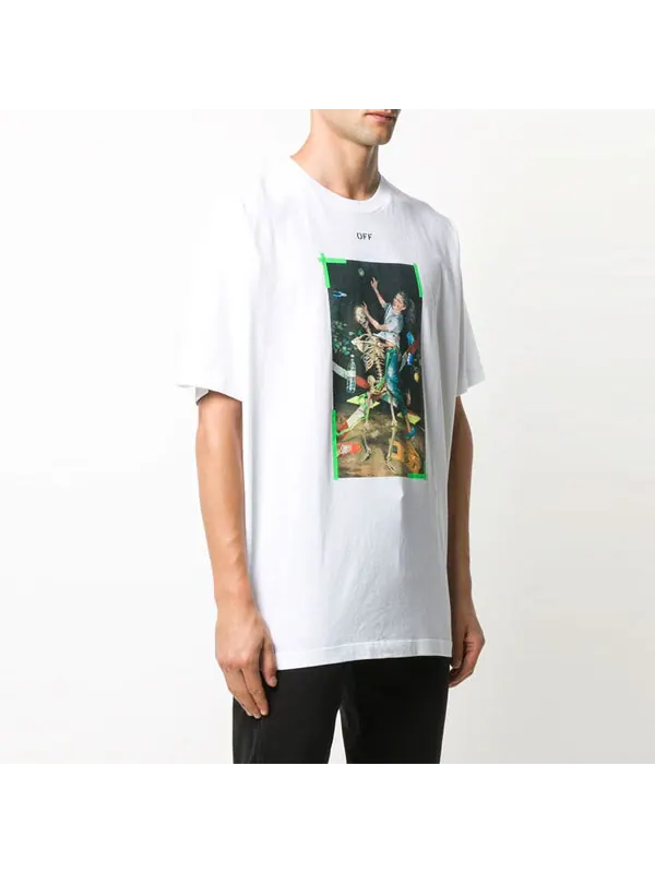 Футболка pascal painting short sleeve oversize Off-White — изображение 3 из 4, белый