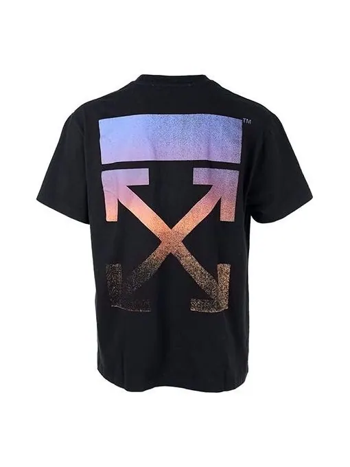 Футболка degrade arrow over tee 'black/multicolor' Off-White — изображение 1 из 4, черный