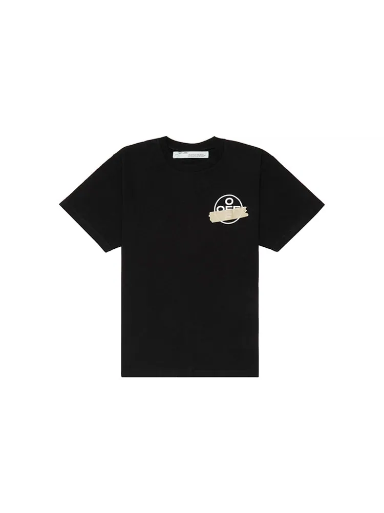 Футболка Off-White Bronzing arrow printing Unisex Black — изображение 2 из 6, черный