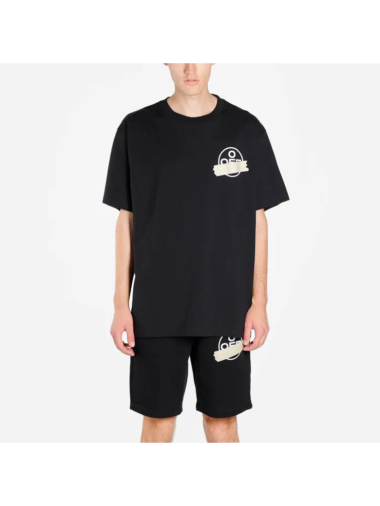 Футболка Off-White Bronzing arrow printing Unisex Black — изображение 3 из 6, черный