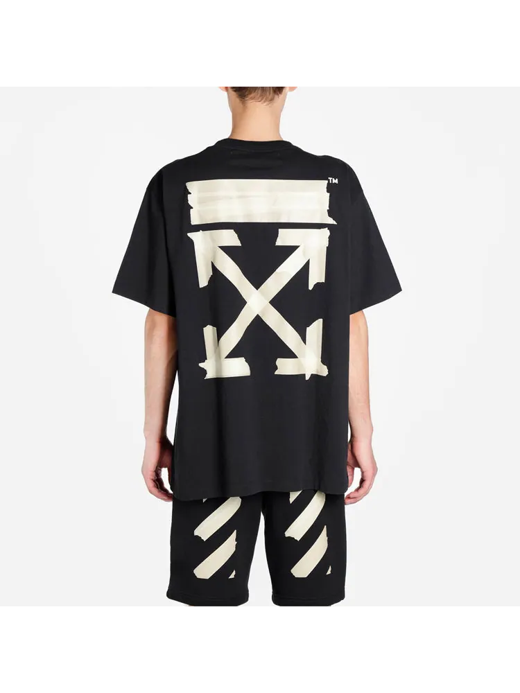 Футболка Off-White Bronzing arrow printing Unisex Black — изображение 4 из 6, черный