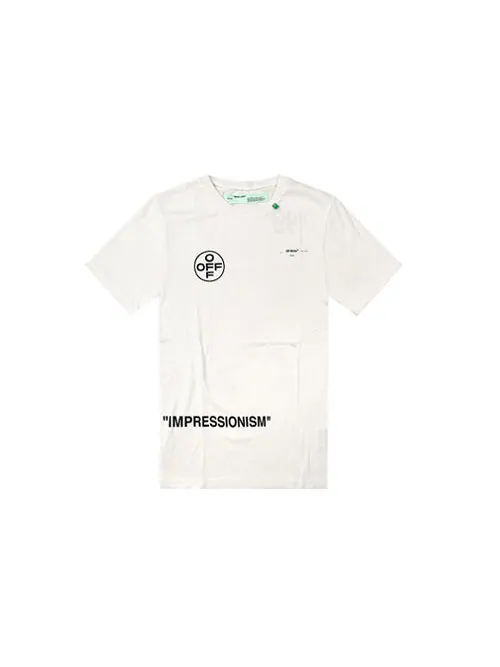 Футболка stencil logo t-shirt 'white' Off-White — изображение 2 из 4, белый