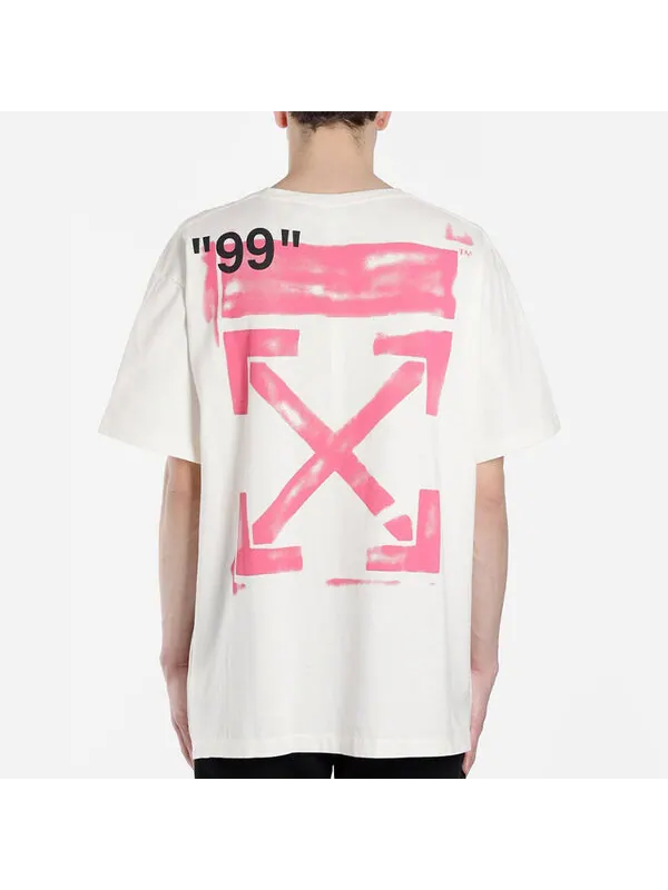 Футболка stencil logo t-shirt 'white' Off-White — изображение 4 из 4, белый