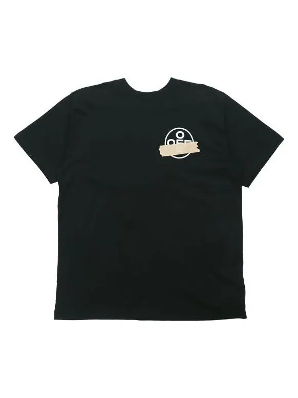 Футболка Off-White Tape Arrows Short Sleeve Over T-Shirt 'Black' — изображение 1 из 5, черный