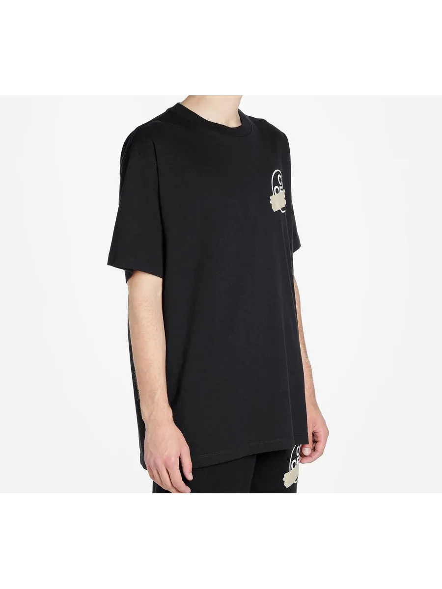 Футболка Off-White Tape Arrows Short Sleeve Over T-Shirt 'Black' — изображение 5 из 5, черный