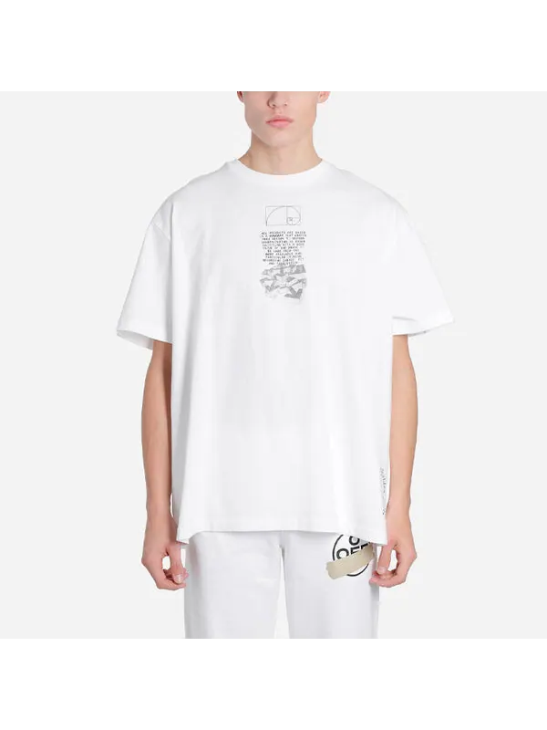 Футболка ss20 dripping arrows logo loose short-sleeved Off-White — изображение 3 из 4, белый