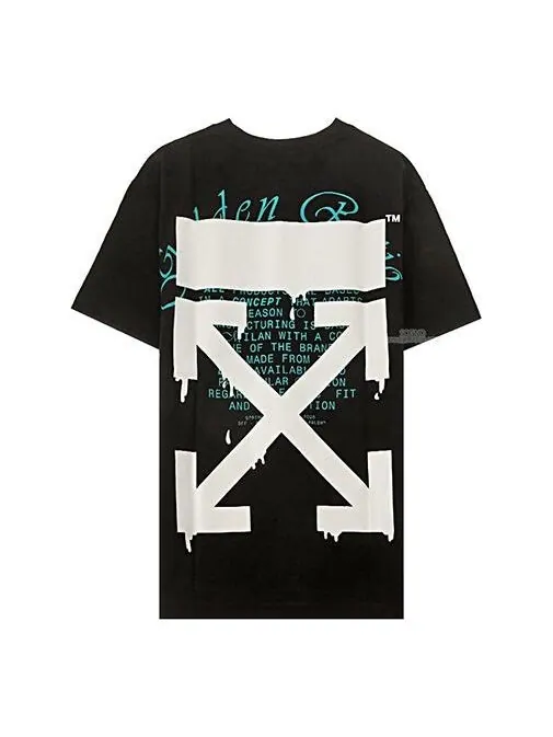 Футболка ss20 dripping arrows loose short-sleeved Off-White — изображение 1 из 4, черный