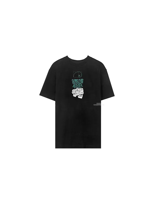 Футболка ss20 dripping arrows loose short-sleeved Off-White — изображение 2 из 4, черный