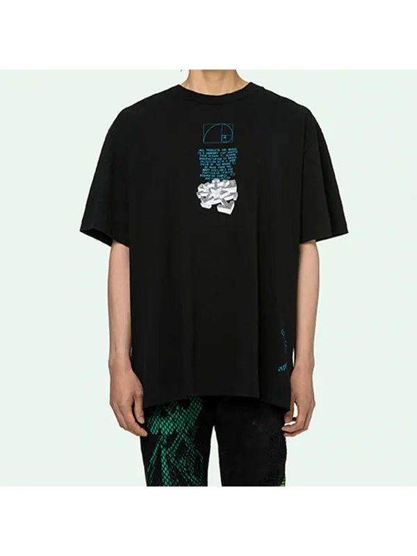 Футболка ss20 dripping arrows loose short-sleeved Off-White — изображение 3 из 4, черный