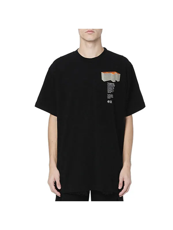 Футболка ss20 the golden ratio logo short sleeve Off-White — изображение 2 из 4, черный