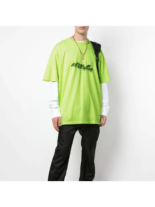 Футболка graphic arrows print oversize Off-White — изображение 4 из 4, зеленый