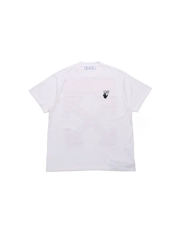 Футболка ss21 back red arrow cotton short sleeve loose fit white Off-White — изображение 2 из 4, белый