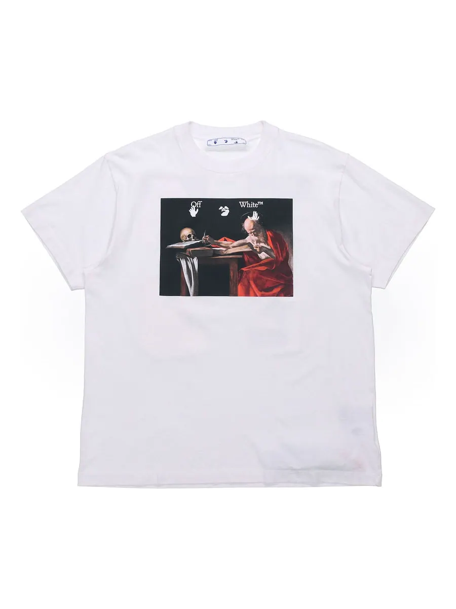 Футболка Off-White Caravaggio Over Tee 'White' — изображение 1 из 6, белый