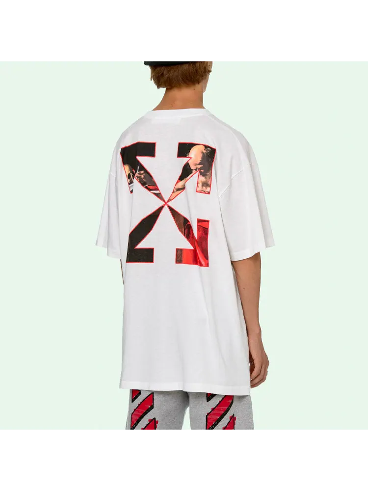 Футболка Off-White Caravaggio Over Tee 'White' — изображение 6 из 6, белый