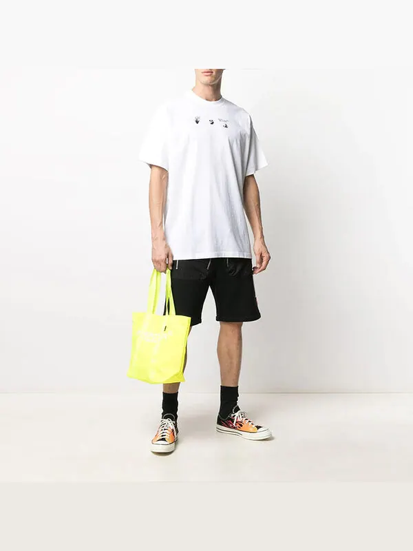 Футболка peace worldwide over tee 'white/green' Off-White — изображение 3 из 4, белый