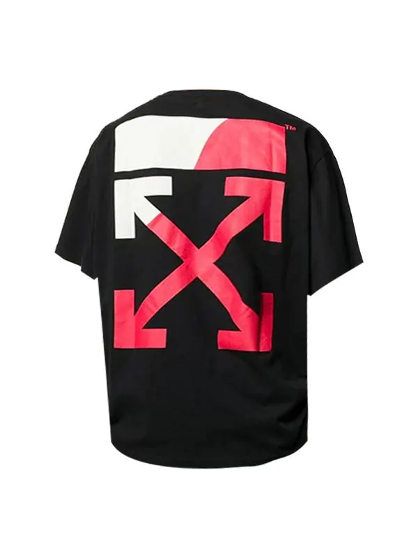Футболка ss19 red arrow printing short-sleeve tee men black Off-White — изображение 1 из 4, черный