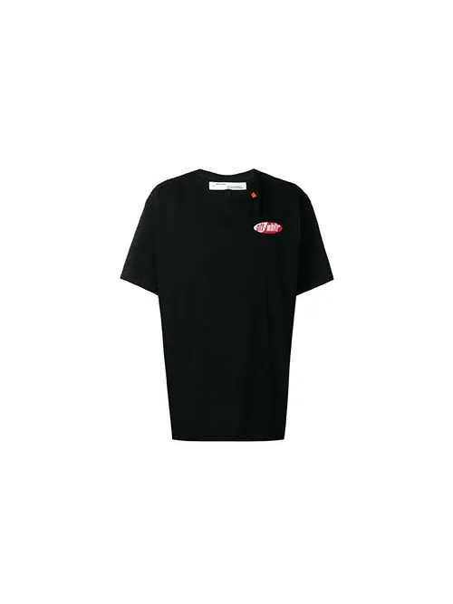 Футболка ss19 red arrow printing short-sleeve tee men black Off-White — изображение 2 из 4, черный