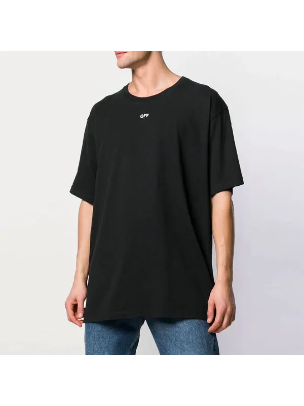 Футболка mens skeleton print short sleeve oversized Off-White — изображение 4 из 4, черный