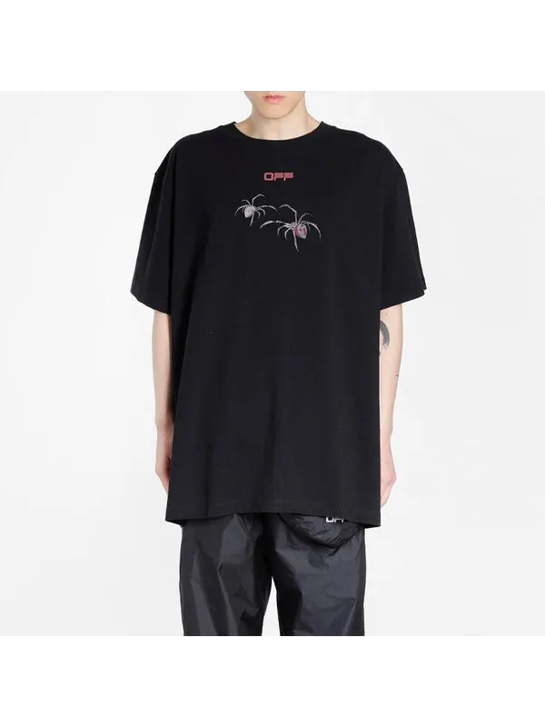 Футболка arachno arrow short-sleeve t-shirt 'black/bordeau' Off-White — изображение 2 из 4, черный красный