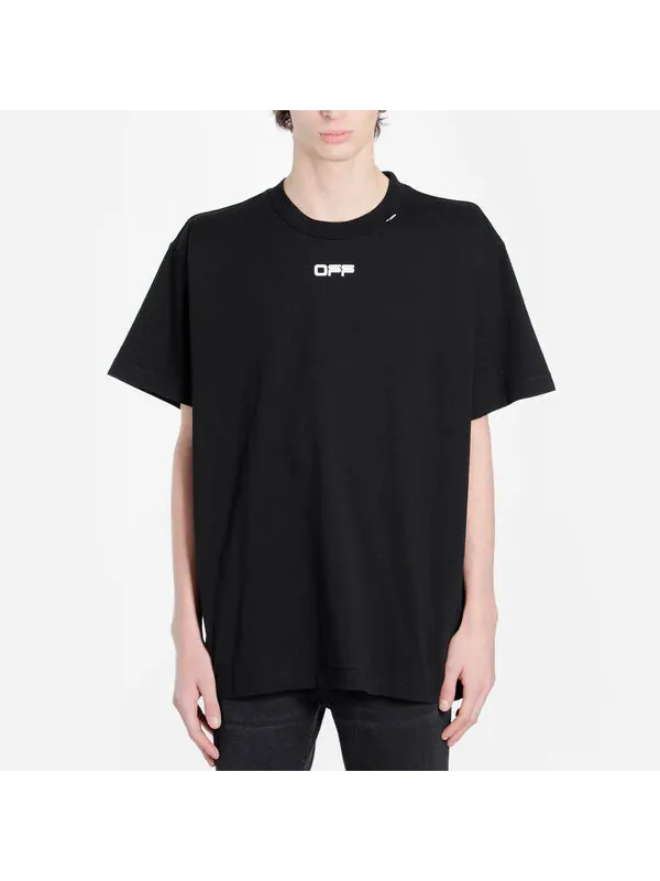 Футболка caravaggio arrow t-shirt 'black' Off-White — изображение 3 из 4, черный
