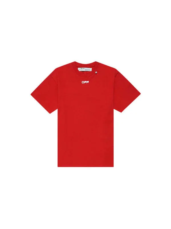 Футболка OFF-WHITE Painting Arrow Printing Short Sleeve Red — изображение 2 из 4, красный
