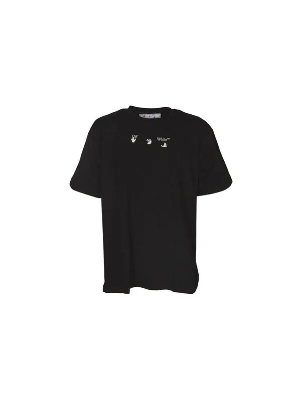 Футболка red marker over tee 'black' Off-White — изображение 2 из 4, черный