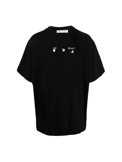 Футболка marker over tee 'black/white' Off-White — изображение 1 из 4, черный