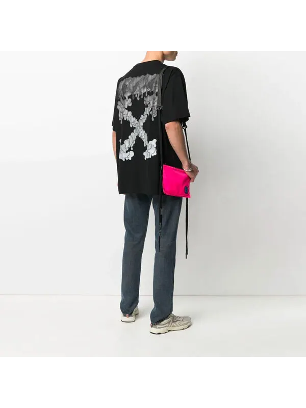 Футболка marker over tee 'black/white' Off-White — изображение 3 из 4, черный