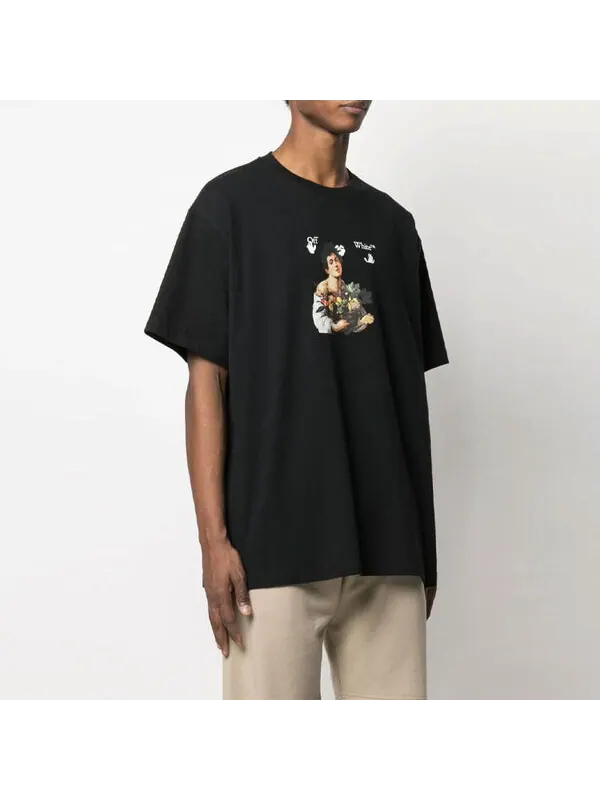 Футболка ss21 cartoon printing short sleeve loose fit black Off-White — изображение 4 из 4, черный