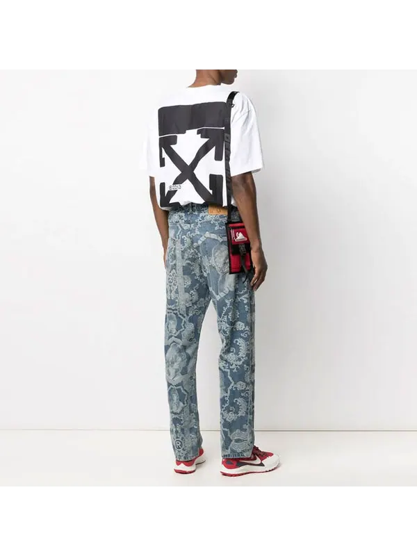 Футболка ss21 logo round neck short sleeve loose fit white Off-White — изображение 2 из 4, белый
