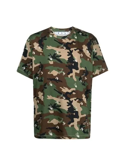 Футболка ss21 cozy camouflage pattern short sleeve loose fit camouflage Off-White — изображение 1 из 4, камуфляж