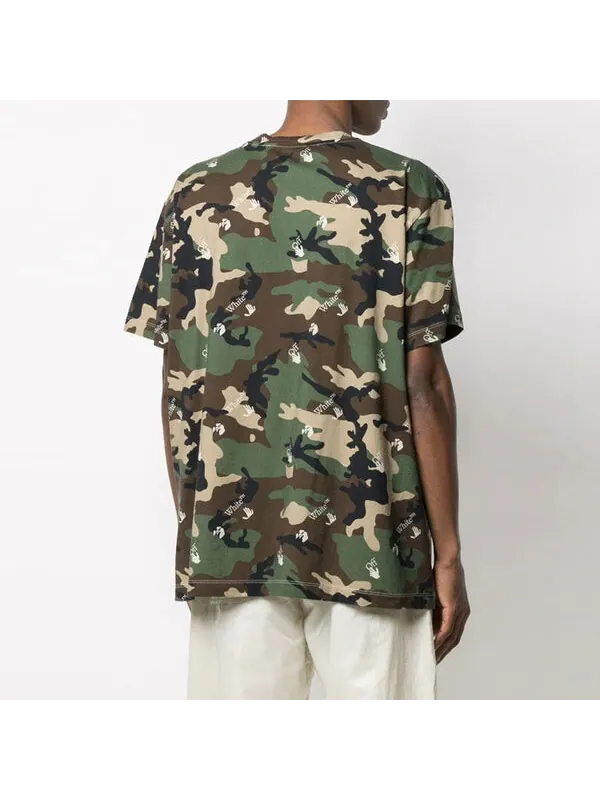 Футболка ss21 cozy camouflage pattern short sleeve loose fit camouflage Off-White — изображение 3 из 4, камуфляж