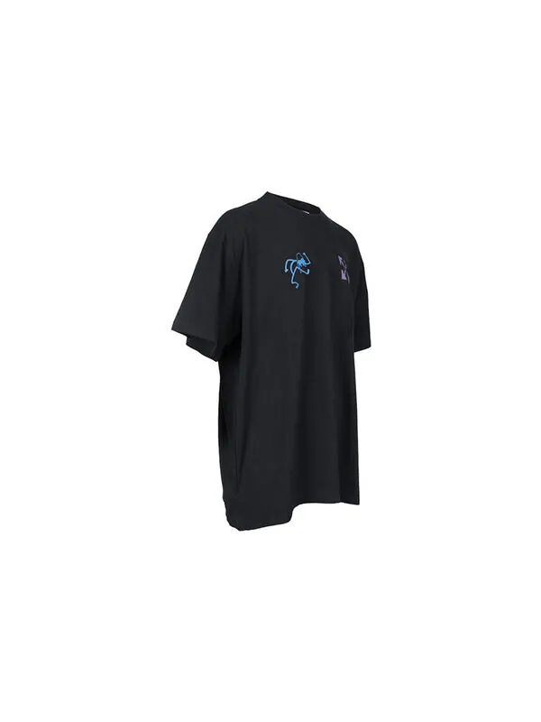 Футболка 90s liquid over short-sleeve tee 'black/blue' Off-White — изображение 4 из 4, мульти