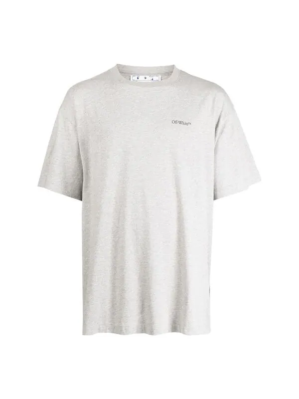 Футболка jumbo arrow-print cotton t-shirt 'grey' Off-White — изображение 1 из 3, серый