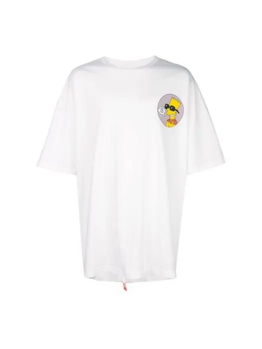 Футболка ss19 bart simpson oversize short sleeve Off-White — изображение 1 из 4, белый