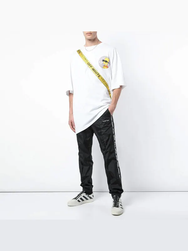 Футболка ss19 bart simpson oversize short sleeve Off-White — изображение 2 из 4, белый