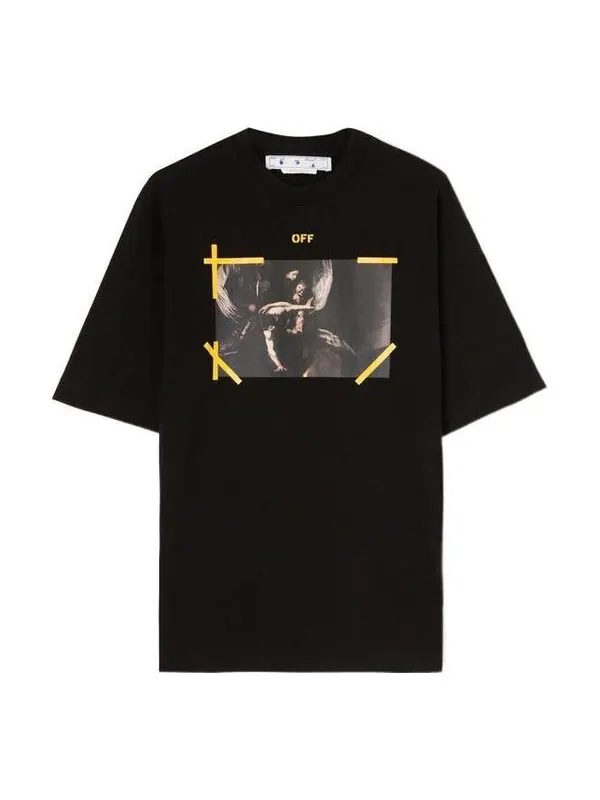 Футболка diag arrow caravaggio mercy skate tee 'black' Off-White — изображение 1 из 4, черный