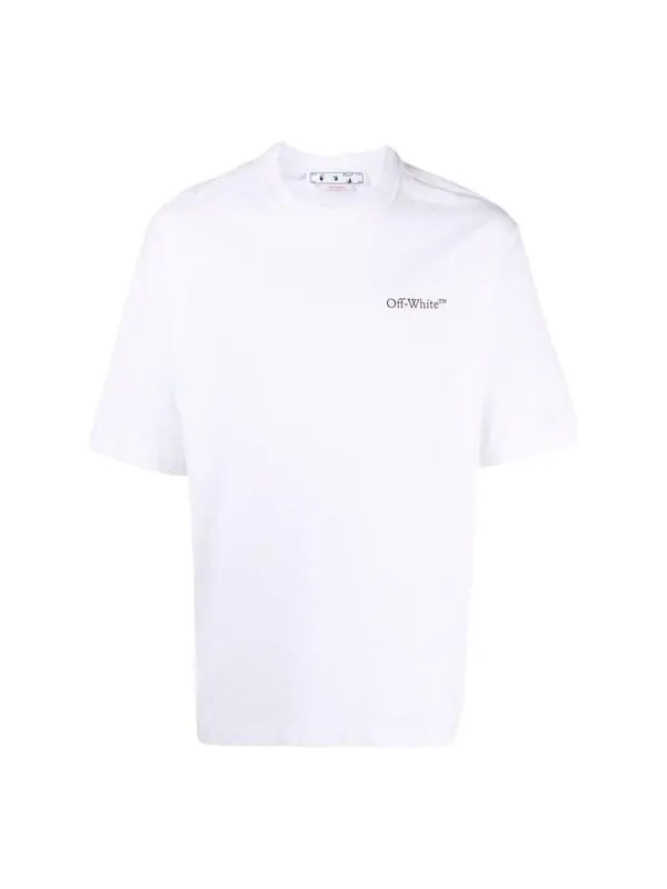 Футболка ss22 printing round neck pullover short sleeve ordinary version white Off-White — изображение 1 из 4, белый/черный