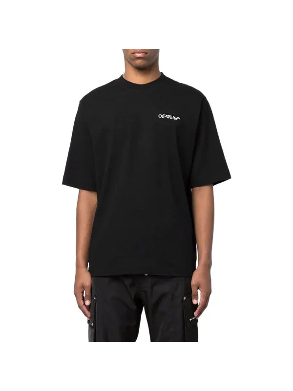 Футболка ss22 printing round neck short sleeve loose fit black Off-White — изображение 2 из 3, черный/белый