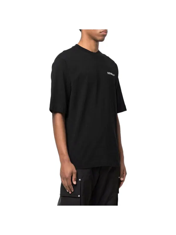 Футболка ss22 printing round neck short sleeve loose fit black Off-White — изображение 3 из 3, черный/белый