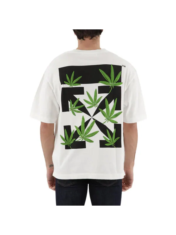 Футболка back logo printing short sleeve white Off-White — изображение 3 из 4, мульти