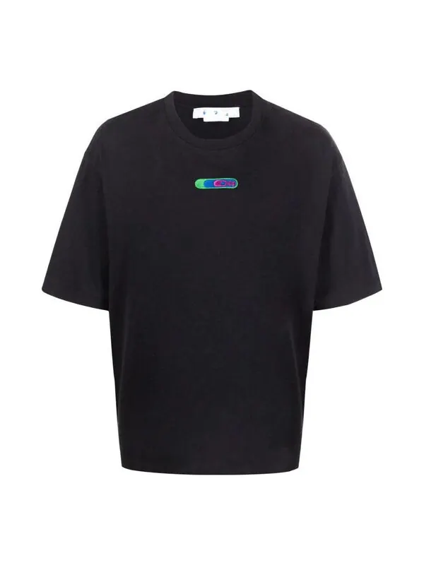 Футболка weed arrows oversized t-shirt 'black green' Off-White — изображение 1 из 4, черный/зеленый/белый