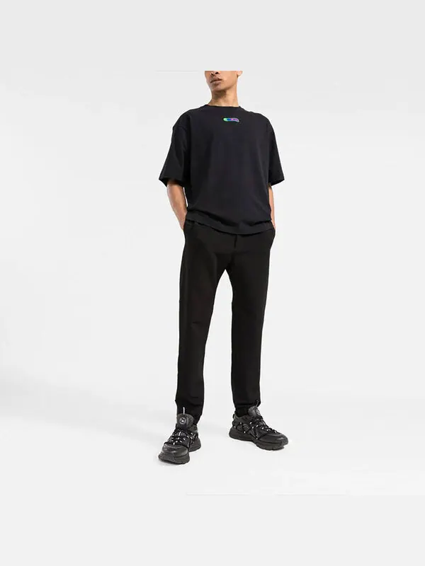 Футболка weed arrows oversized t-shirt 'black green' Off-White — изображение 2 из 4, черный/зеленый/белый