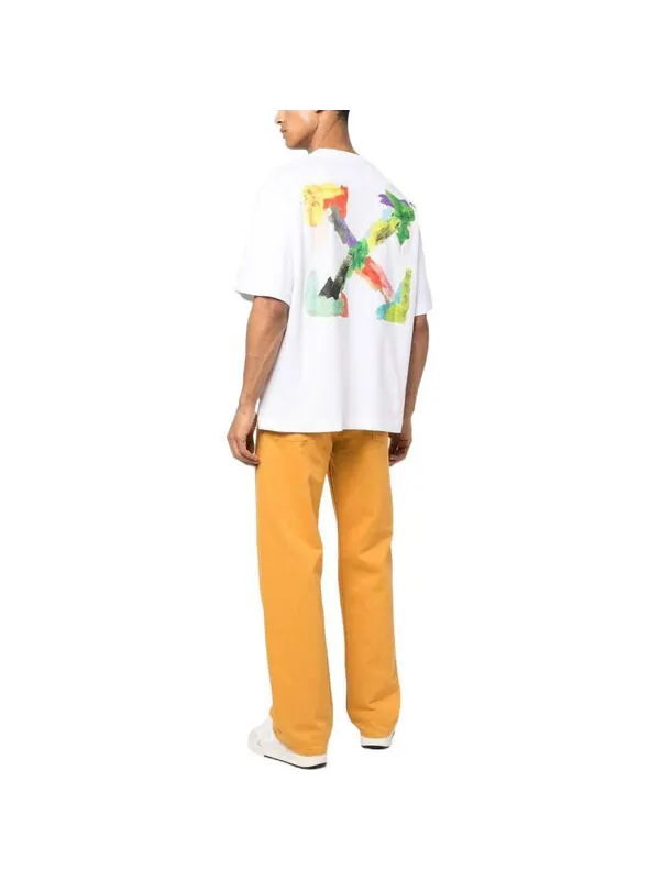 Футболка brush arrow over skate ss23 tee Off-White — изображение 4 из 4, белый/мульти
