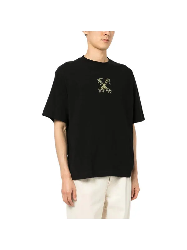 Футболка arrows-motif tee 'black' Off-White — изображение 3 из 4, белый