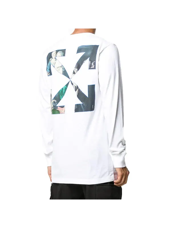Футболка fw20 caravaggio print long sleeve swea Off-White — изображение 4 из 4, белый
