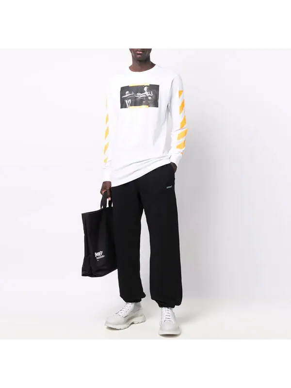 Футболка men's fw21 caravaggio painting long sleeves white t-shirt Off-White — изображение 2 из 4, белый