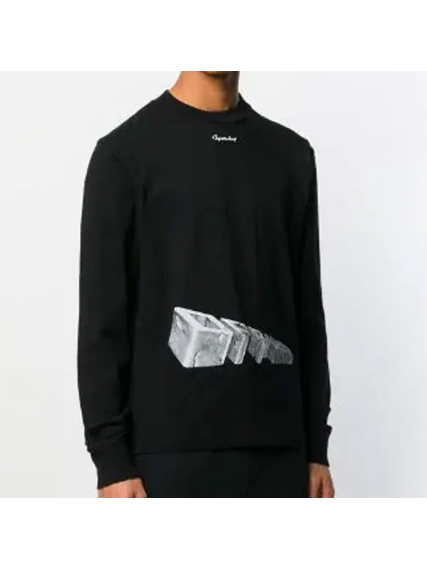 Толстовка men's 3d pattern pullover black Off-White — изображение 3 из 4, черный