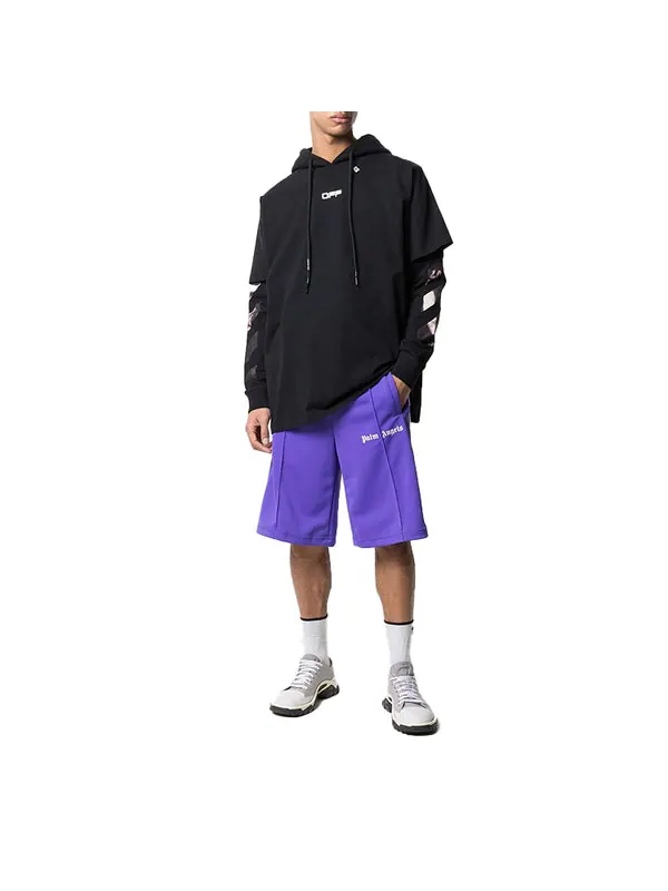 Толстовка ss20 back caravaggio arrows print double-layer Off-White — изображение 3 из 4, черный